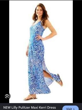 EUC Lilly Pulitzer Kerri Maxi Dress in Home Slice